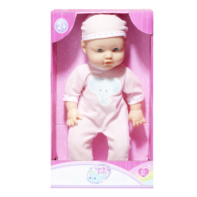 Poupon sonore L31cm - 2 mod&egrave;les rose ou bleu