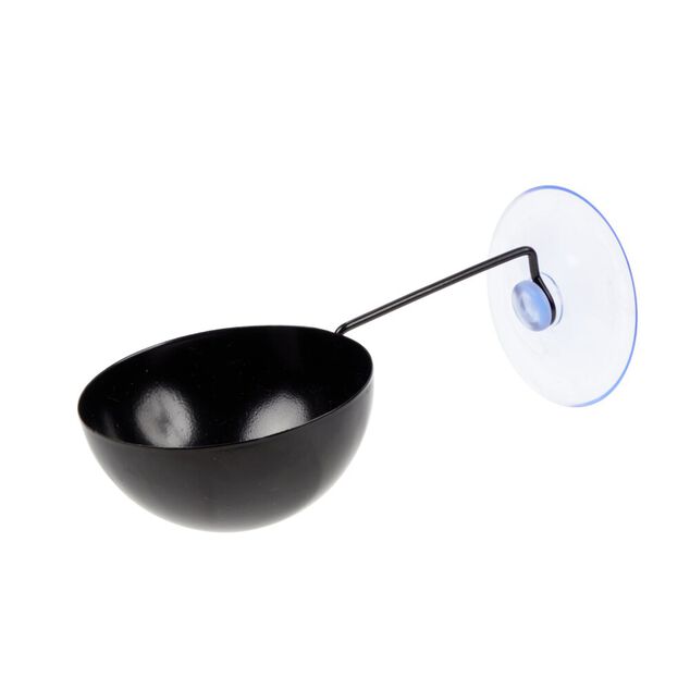 Support ventouse nourriture noir