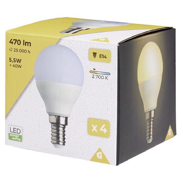 Ampoule led &agrave; 4 filaments E27 5,5W x4