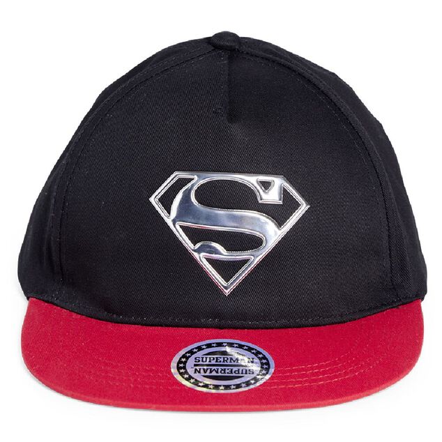 Casquette Superman coton noir et rouge