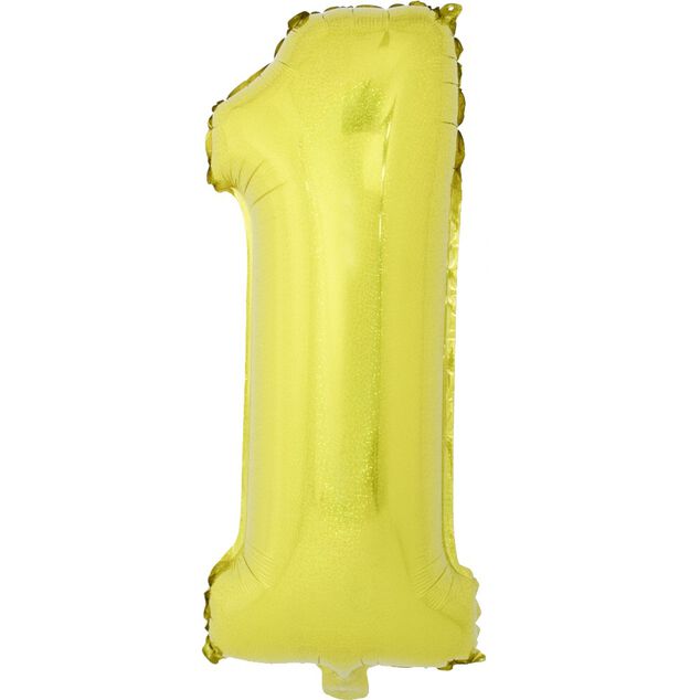 Ballon chiffre 1 aluminium