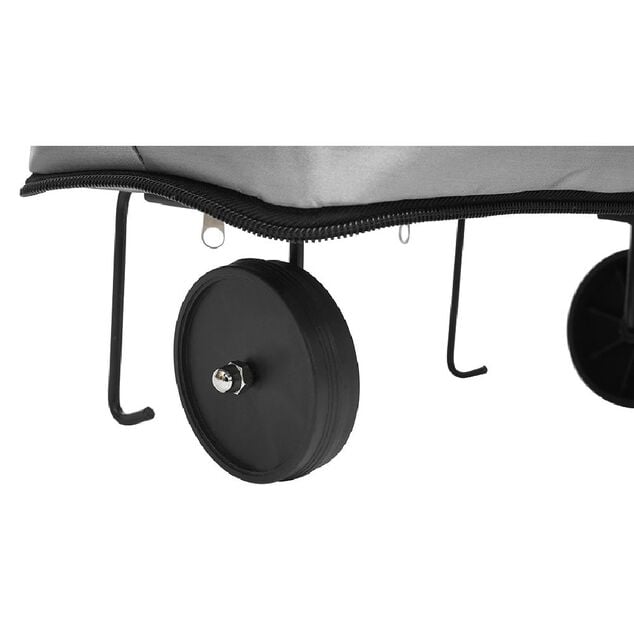 Chariot de course cabas 2-en-1 gris