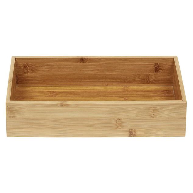 Bo&icirc;te en bambou organisateur L.30xl.15xH.6,5 cm