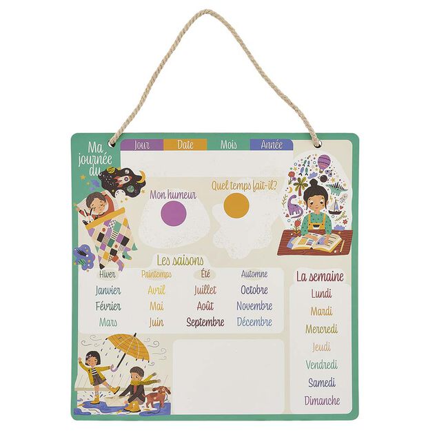 Mon calendrier &eacute;ducatif magn&eacute;tique 68 pi&egrave;ces