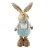 D&eacute;coration &agrave; poser lapin r&eacute;tactable jambes extensibles H75cm (2 mod&egrave;les)