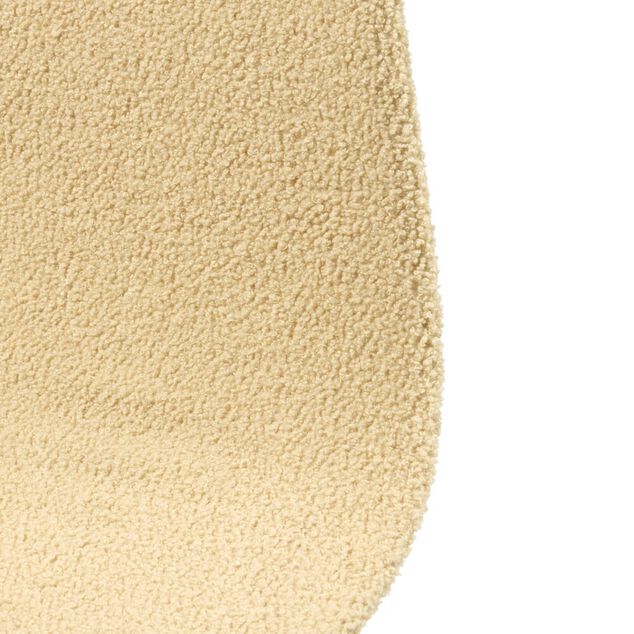 Housse de chaise tissu bouclette beige 45x40x48cm