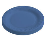 Lot de 10 assiettes jetables en carton bleu