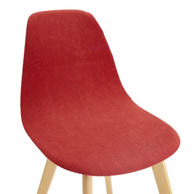 Housse de chaise tissu c&ocirc;tel&eacute; uni 45x40x45cm (3 mod&egrave;les)