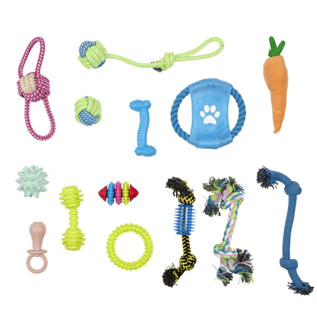 Jouets pour chien 14 pi&egrave;ces