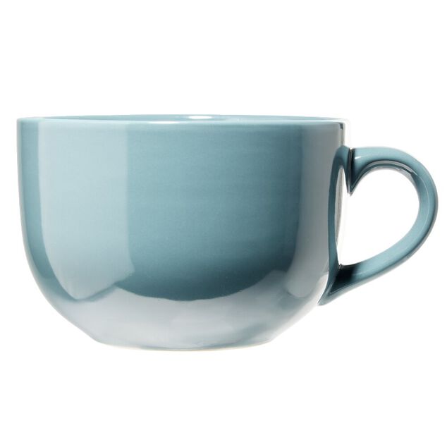 Bol jumbo Madrid en fa&iuml;ence bleu &Oslash;13xH8,5cm 700ml