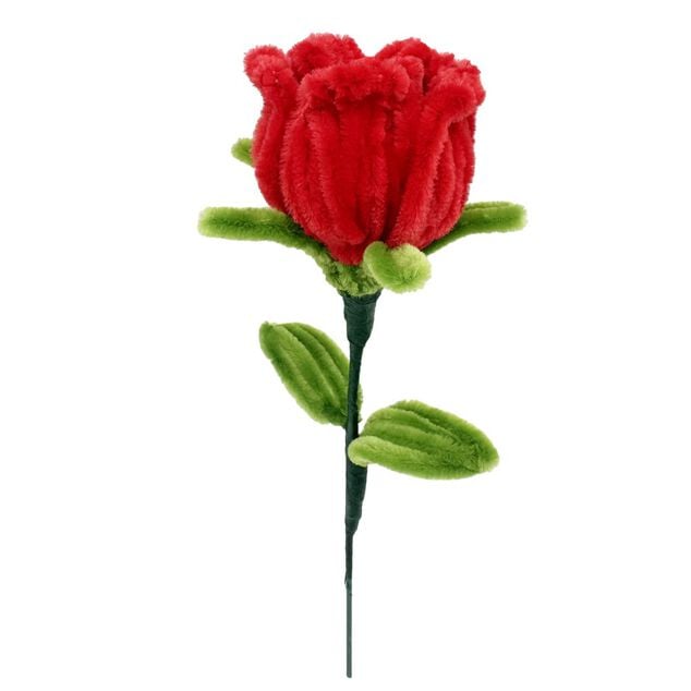 Kit cr&eacute;atif fil chenille fleur &agrave; confectionner L36cm (3 mod&egrave;les)