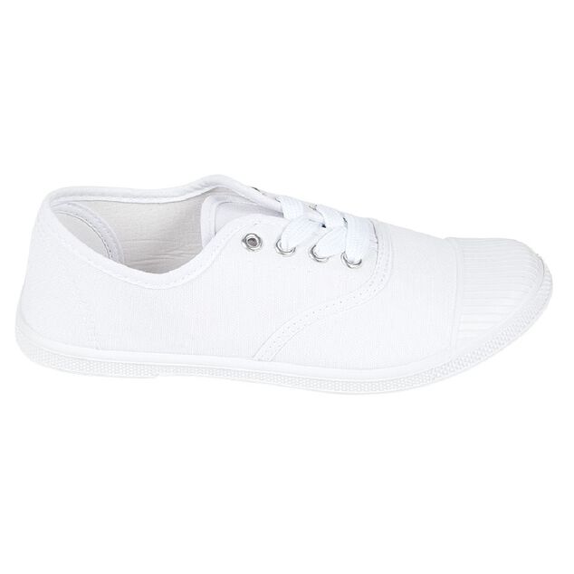 Chaussures en toile de coton blanc t 38