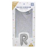 Ballon forme lettre R aluminium (2 modèles argenté ou doré)