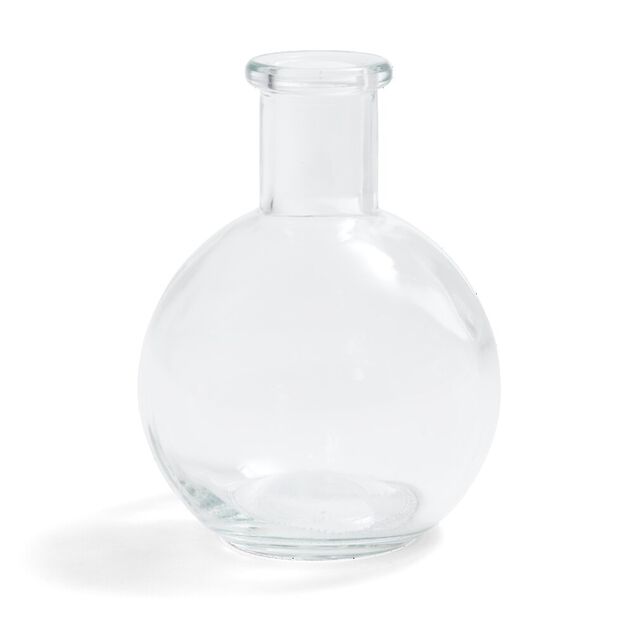 Soliflore ballon verre transparent Ø8xH10,5cm