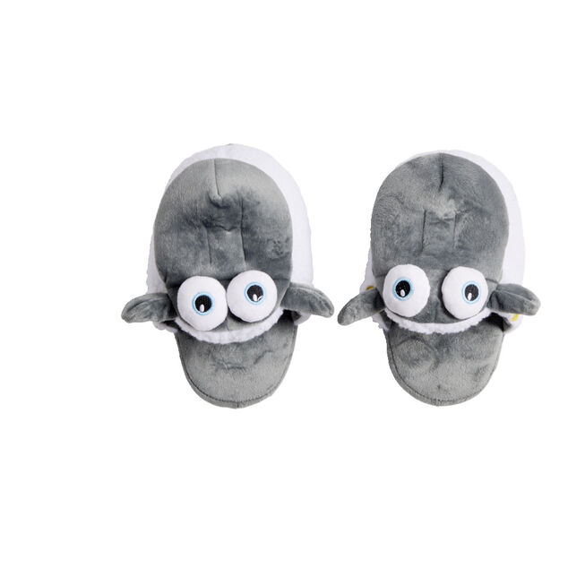 Chaussons tête de mouton polyester gris - pointure 32 à 45