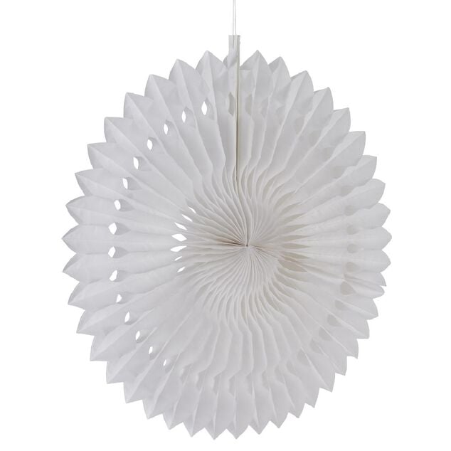 Rosace blanche à suspendre