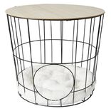 Pani&egrave;re ronde multifonction pour chat