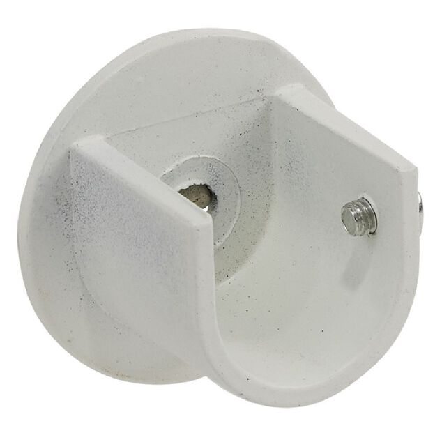 Support tringle &agrave; rideau blanc &Oslash;20mm x2