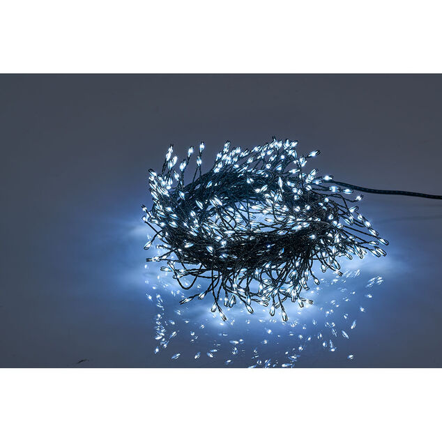 Guirlande lumineuse de No&euml;l blanc froid tiges 400 led