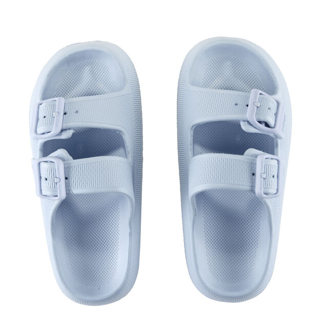 Sandales enfant 2 brides plastique bleu 34/35