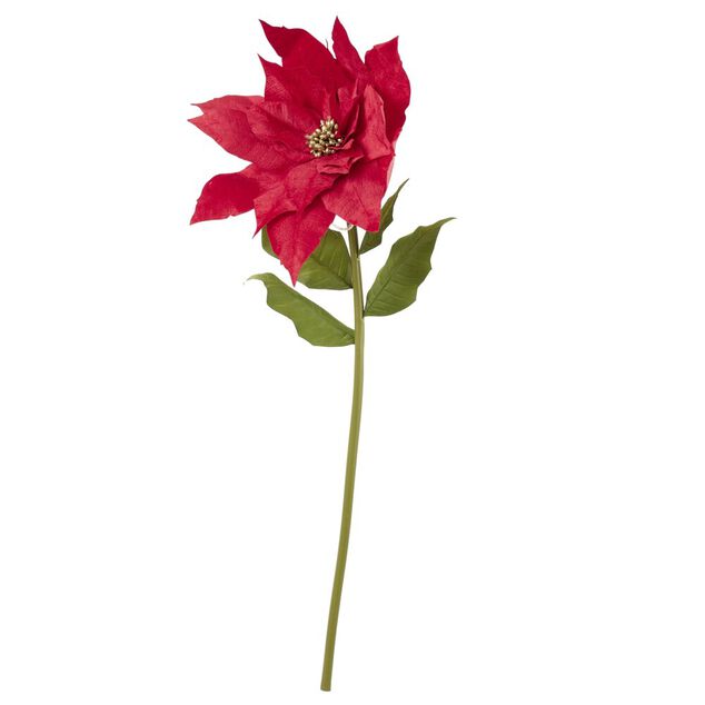 Fleur de No&euml;l artificielle XL poinsettia rouge H150cm