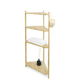 &Eacute;tag&egrave;re d'angle bambou 4 niveaux