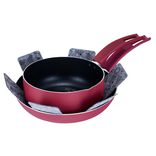 Protège poêle en feutrine x2