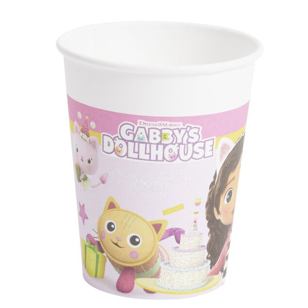 Gobelet carton x8 Gabby's Dollhouse 20cl
