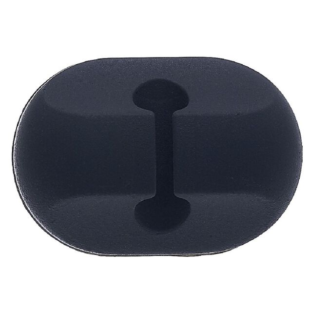 Attache c&acirc;ble adh&eacute;sif 1 entr&eacute;e noir ou blanc