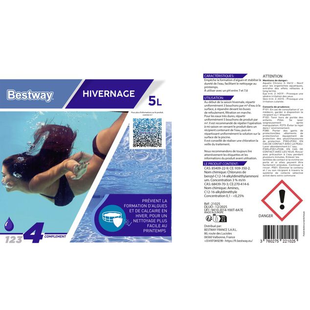 Hivernage liquide piscine 5L