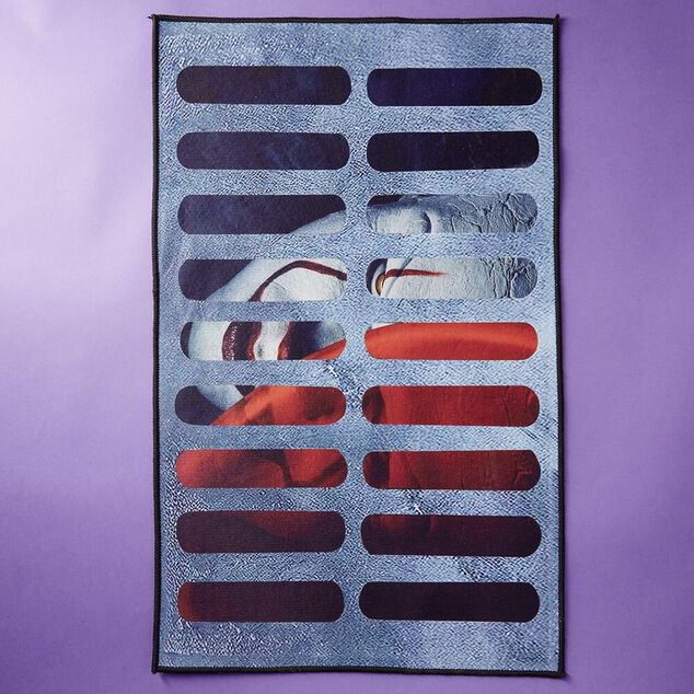 Tapis d'entr&eacute;e clown enferm&eacute; Halloween