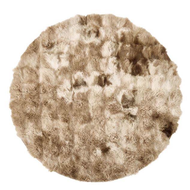 Tapis rond effet fourrure Bubble &Oslash;90cm (3 mod&egrave;les)