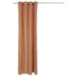 Rideau à oeillets gaze de coton terracotta uni 135xL240cm