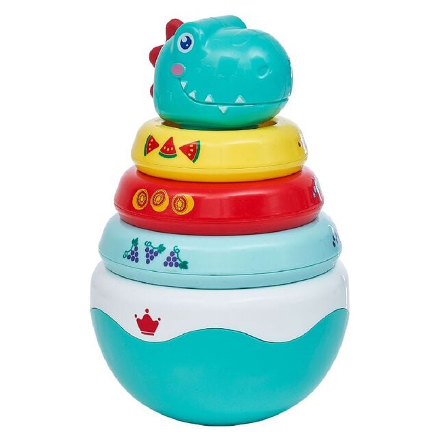 Roly Poly 2en1 culbuto et anneaux multicolore
