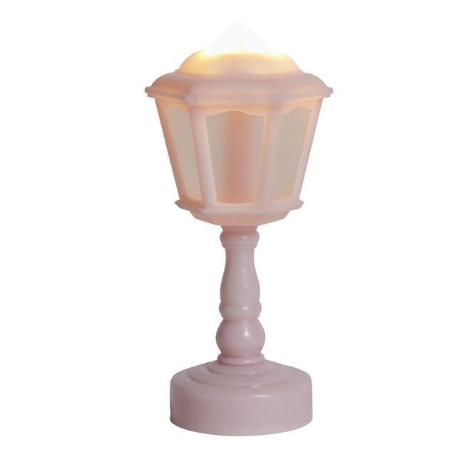 Mini lampe LED de bureau forme lampadaire &Oslash;6xH14cm - 4 coloris