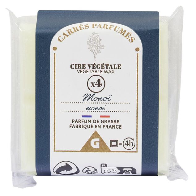 Cire parfum&eacute;e bleu senteur mono&iuml; 40g x4