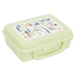 Boîte à sandwich rectangulaire avec anse plastique jaune 16x20xH7cm