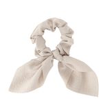 Chouchou en tissu avec noeud effet textuté Ø11xH37cm (2 modèles)