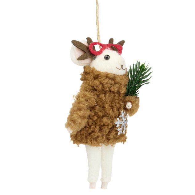 Souris &agrave; suspendre de No&euml;l H12cm (12 mod&egrave;les)