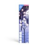 Lot de 2 piques lumineux à planter 5 tiges étoile LED blanc chaud H38cm