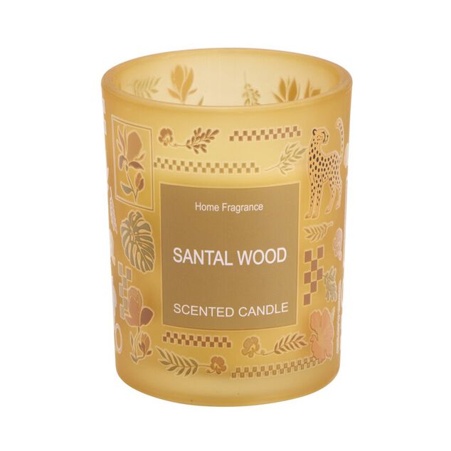 Bougie parfum&eacute;e pot en verre voyage 40H &Oslash;8xH10cm (3 mod&egrave;les)