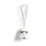 Porte-cl&eacute; casque de soldat Star Wars silicone blanc