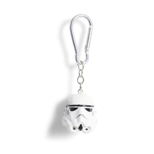 Porte-cl&eacute; casque de soldat Star Wars silicone blanc