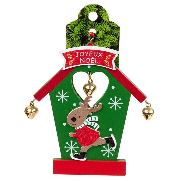 Porte nom design maison de No&euml;l (plusieurs mod&egrave;les)