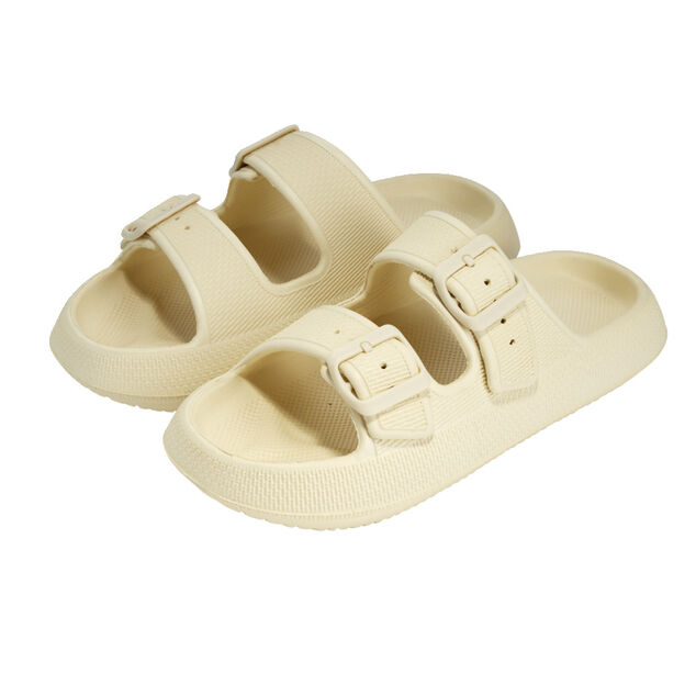 Sandales unisex 2 brides plastique beige 38/39
