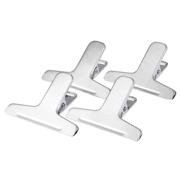 Pince &agrave; sachet inox x4