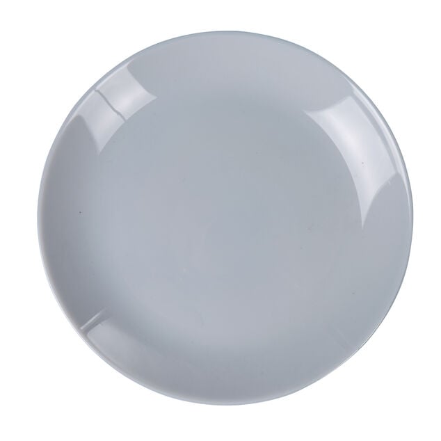 Assiette &agrave; dessert ronde verre Luminarc Diwali grise &Oslash;20cm