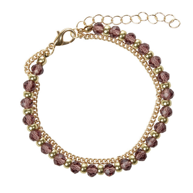 Bracelet en métal doré et verre Ø5,5cm (3 modèles)