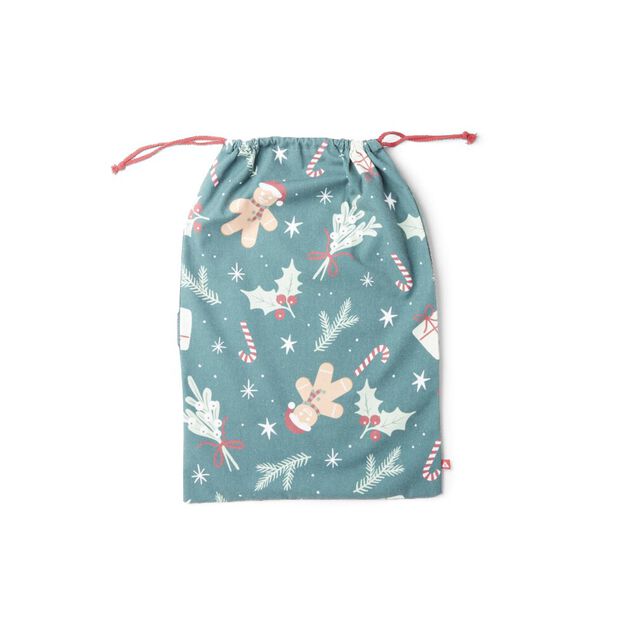 Sac cadeau tissu réutilisable 40x60cm (3 modèles)