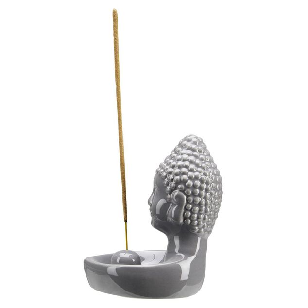 Porte encens d&eacute;coration Bouddha en c&eacute;ramique